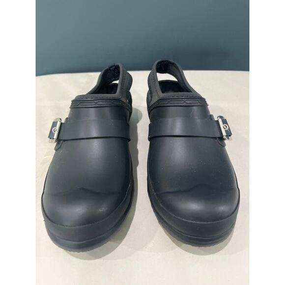 Hunter Original Slingback Clog Navy Blue Waterproof Rain Outdoor Shoes Sz 8 EU39 - Picture 3 of 5